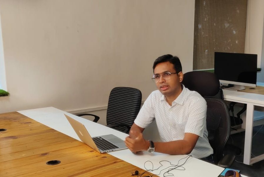 Working at a desk