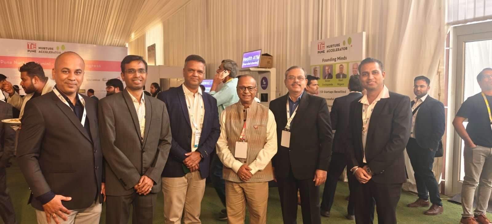 At a startup accelerator event