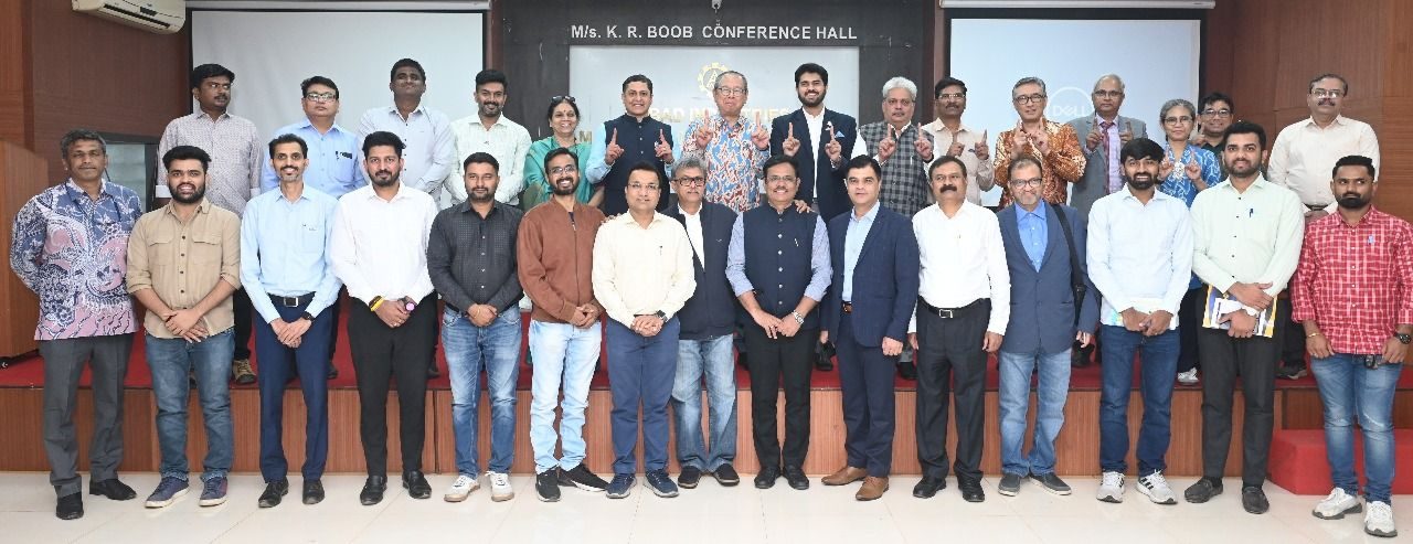Group photo in a conference hall