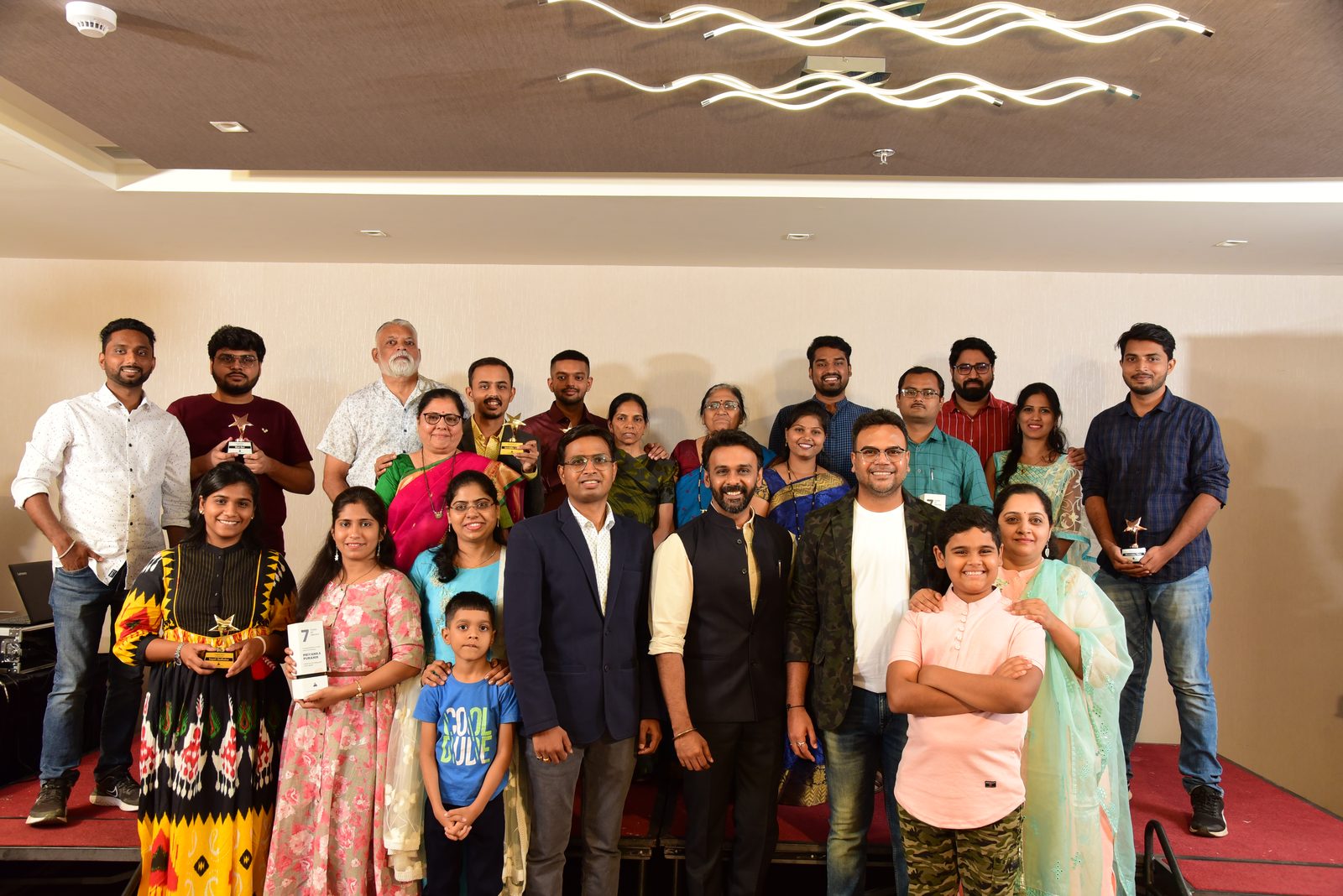 Group photo at an awards celebration