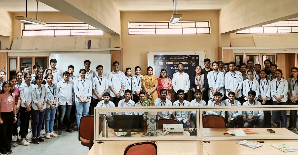 Group photo at a college event